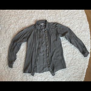 Reiss Checkered B&W Shirt Size 2